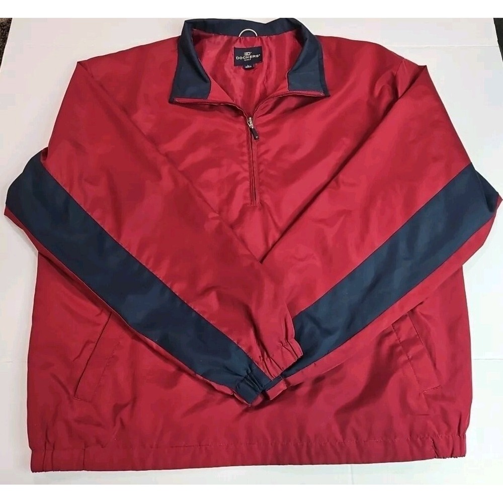 Dockers Golf‎ 1/4 Zip Pullover Size Large With Pockets,No Flaws. (930)